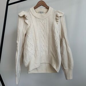 madewell flutter sleeve sweater
